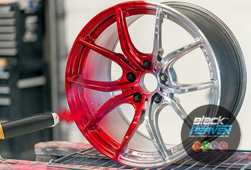 Powder coating wheels & small parts